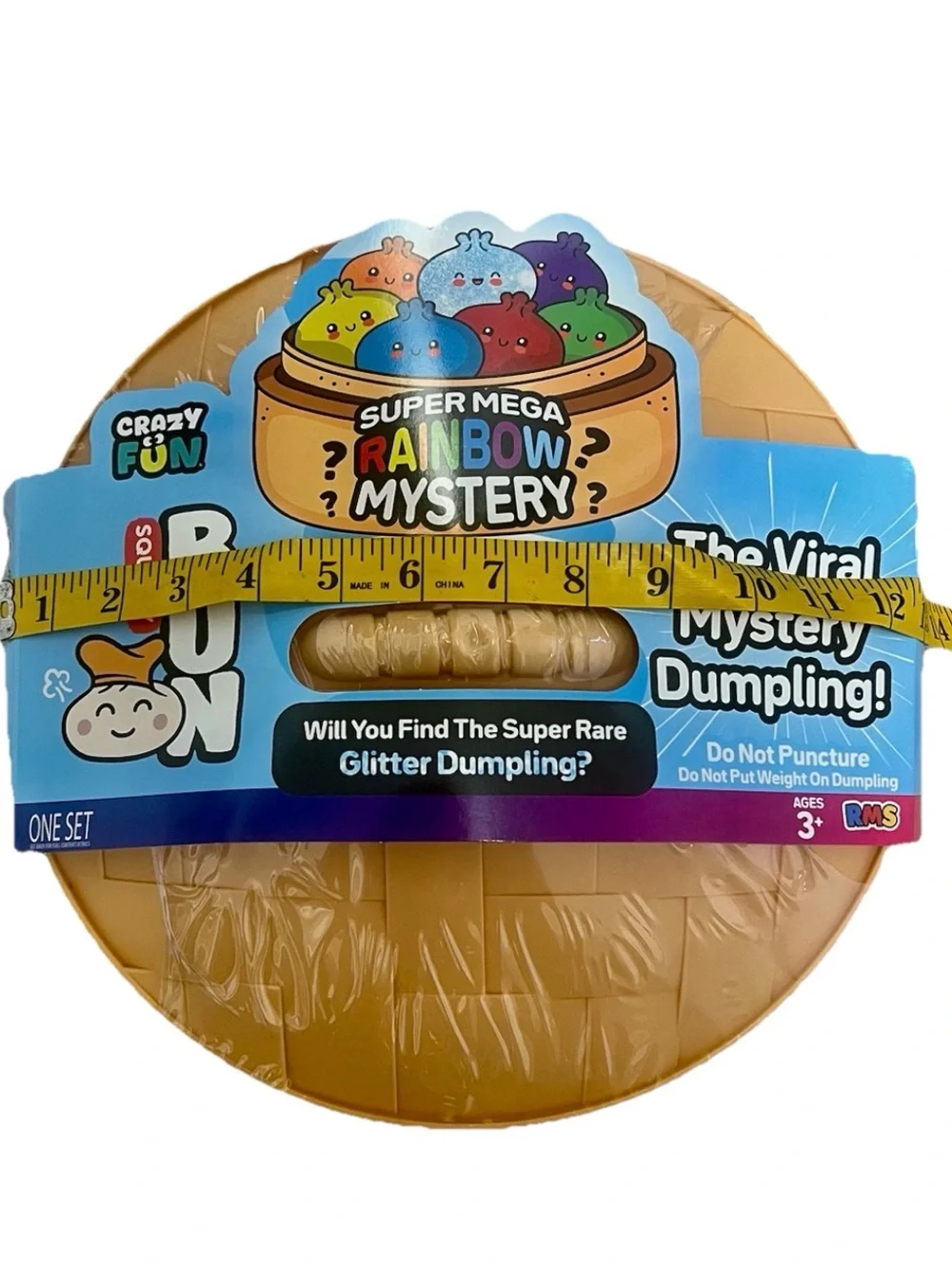 RMS Crazy Fun SUPER MEGA 🌈 Rainbow Mystery Dumpling Bun 12” ~ 8.5lbs NEW SEALED